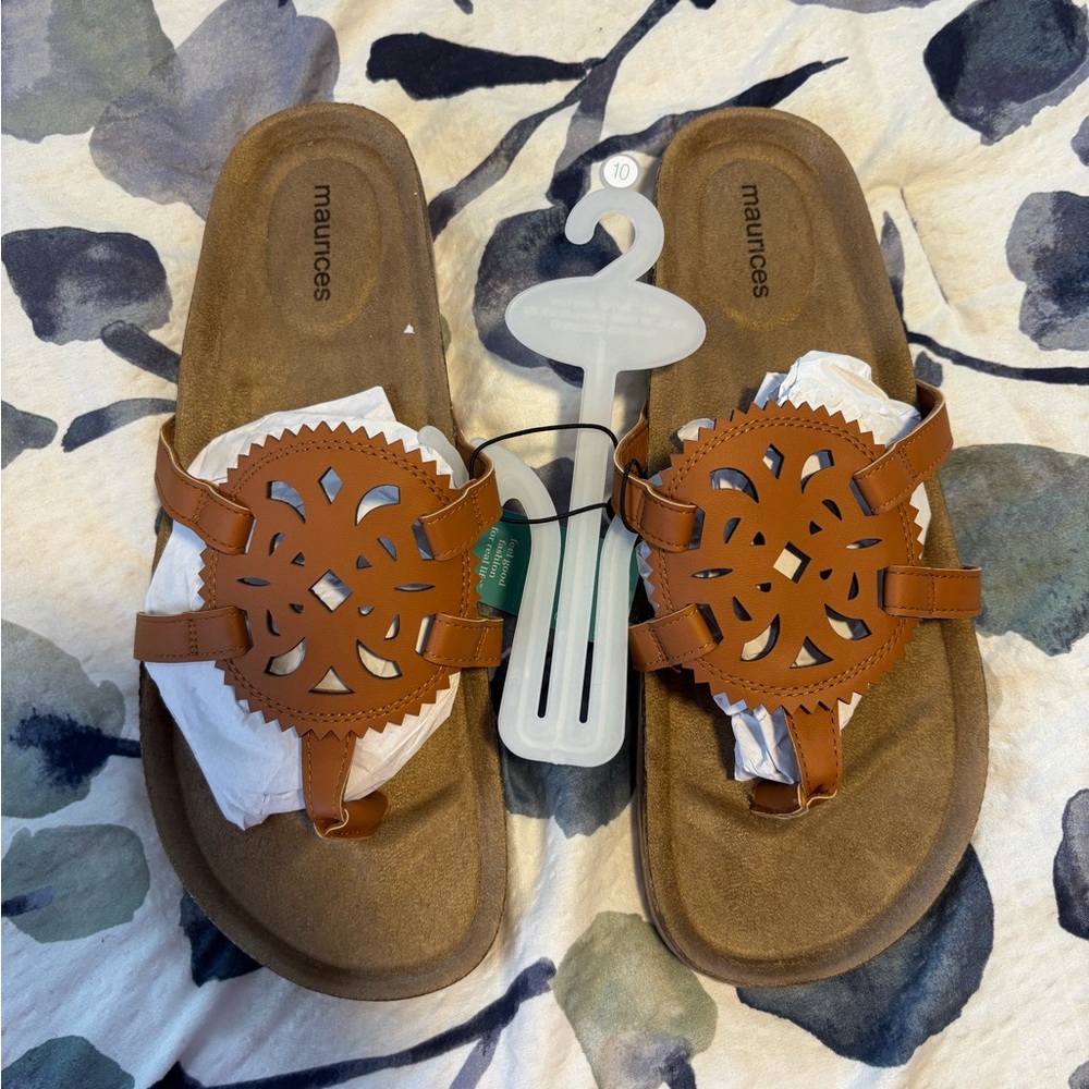 Maurices Tan Cutout Sandals for Women